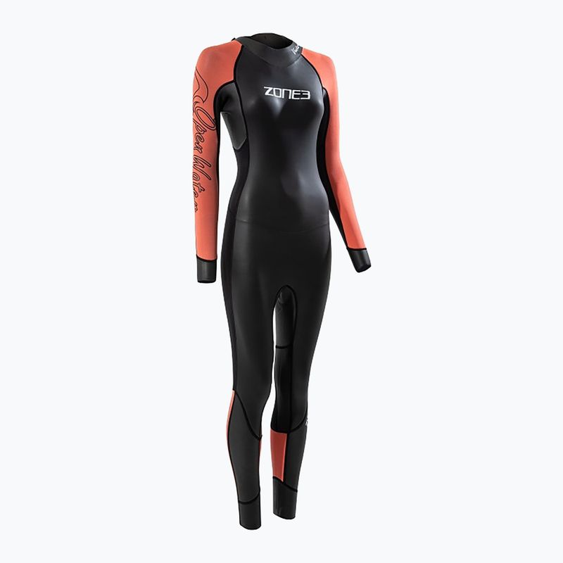 Dámská triatlonová kombinéza ZONE3 Venture black/orange
