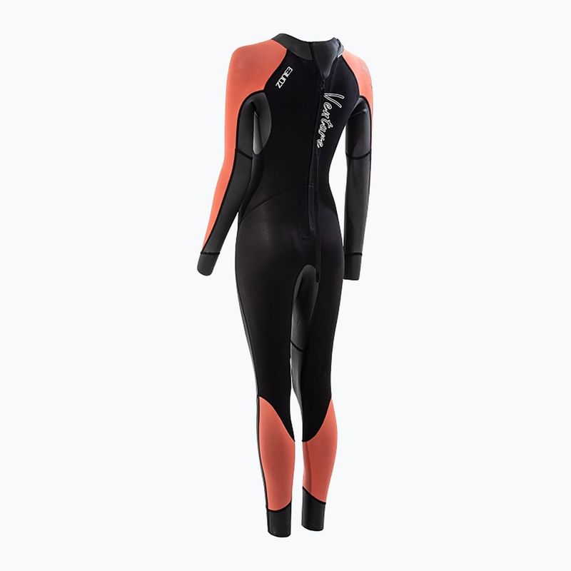 Dámský triatlonový neopren ZONE3 Venture black/orange 2