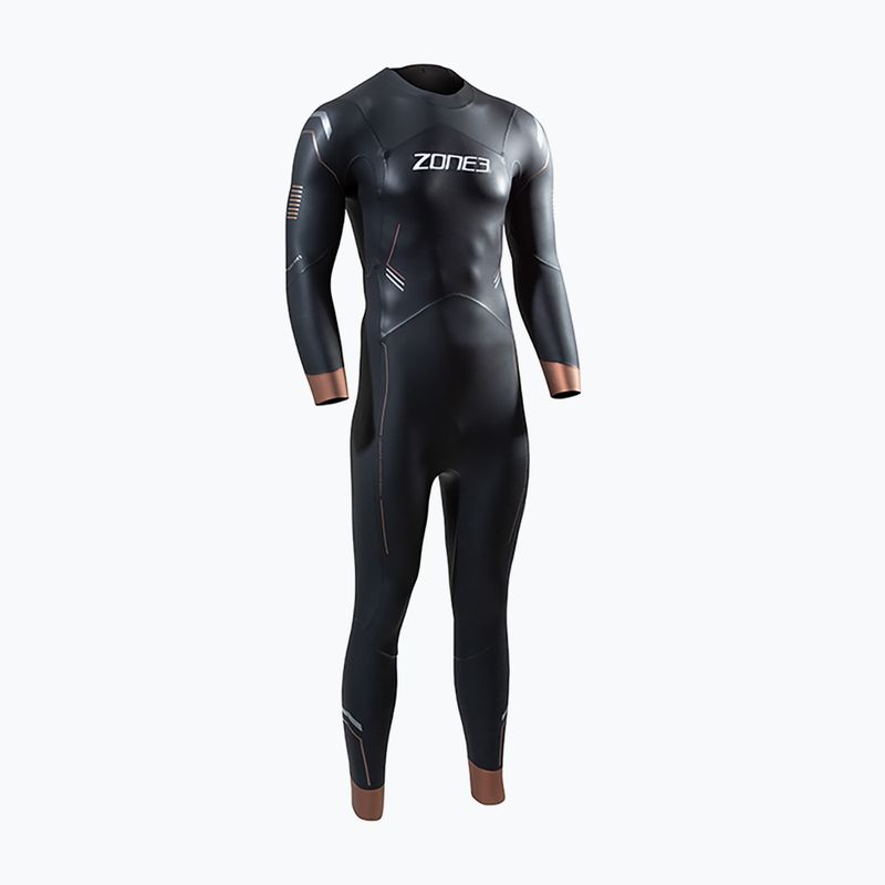 Pánský triatlonový neoprén ZONE3 Thermal Agile 3 mm black/gold