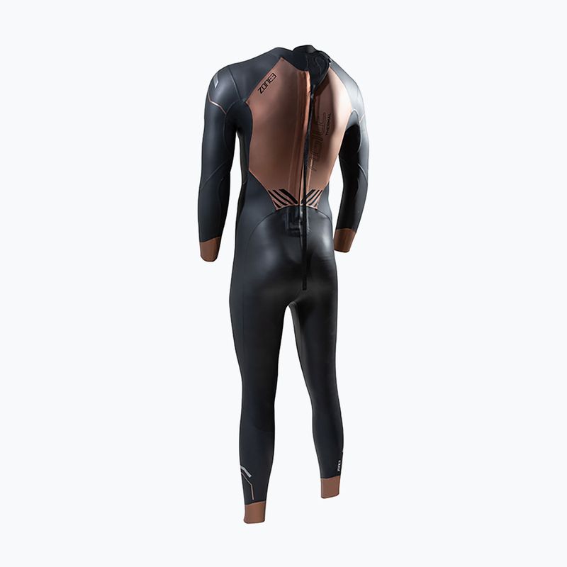 Pánský triatlonový neoprén ZONE3 Thermal Agile 3 mm black/gold 2