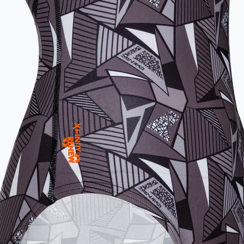 Dámské jednodílné plavky ZONE3 OWS Renew High Neck black/white 4