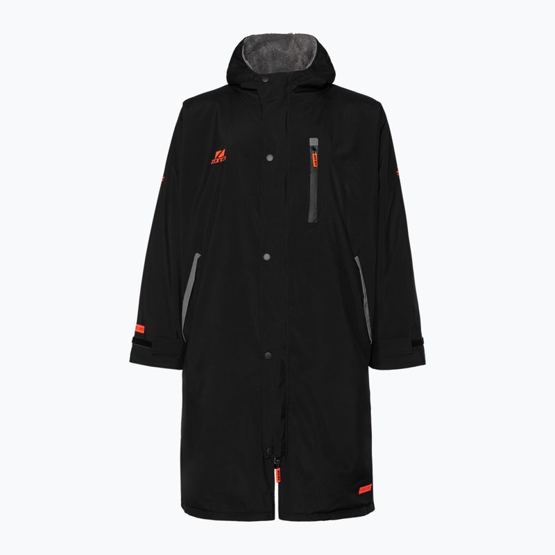 Kabát ZONE3 Thermo Tech Changing Fleece Parka black/orange