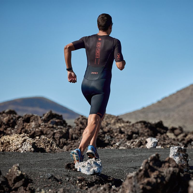 Pánský triatlonový oblek ZONE3 Aeroforce X II Trisuit black 11