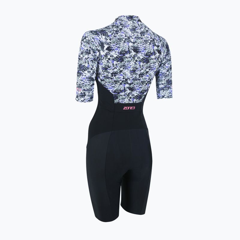 Dámská triatlonová kombinéza  ZONE3 Lava Trisuit white/gravel 2