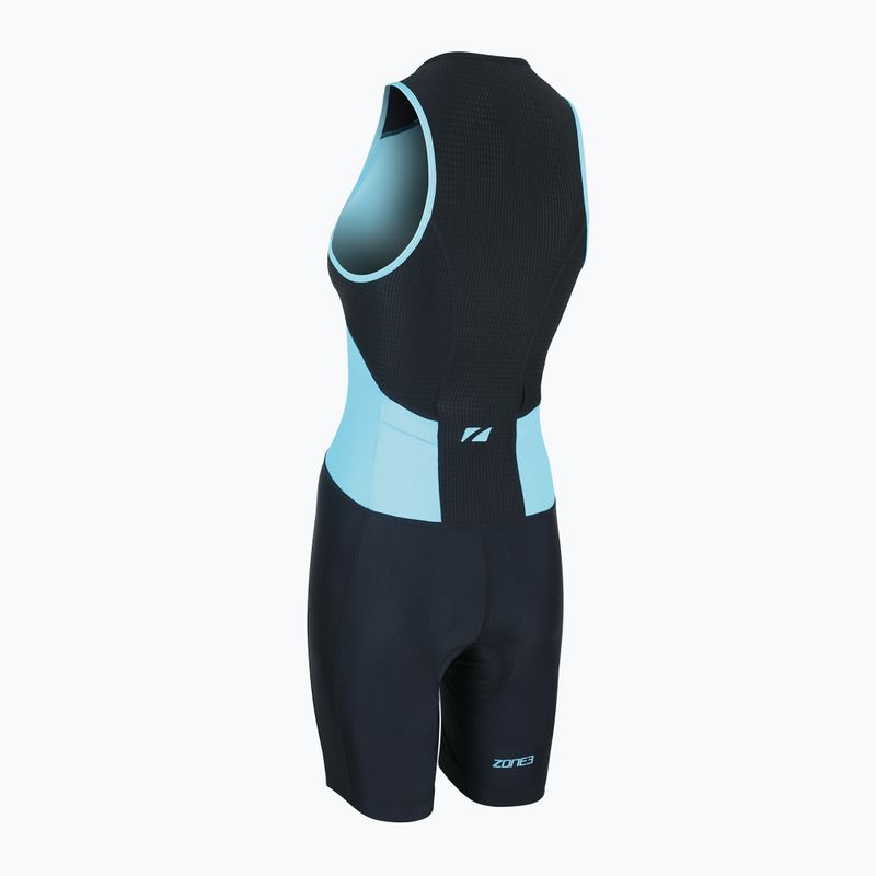 Dámský triatlonový oblek ZONE3 Activate Trisuit black/turquoise 3