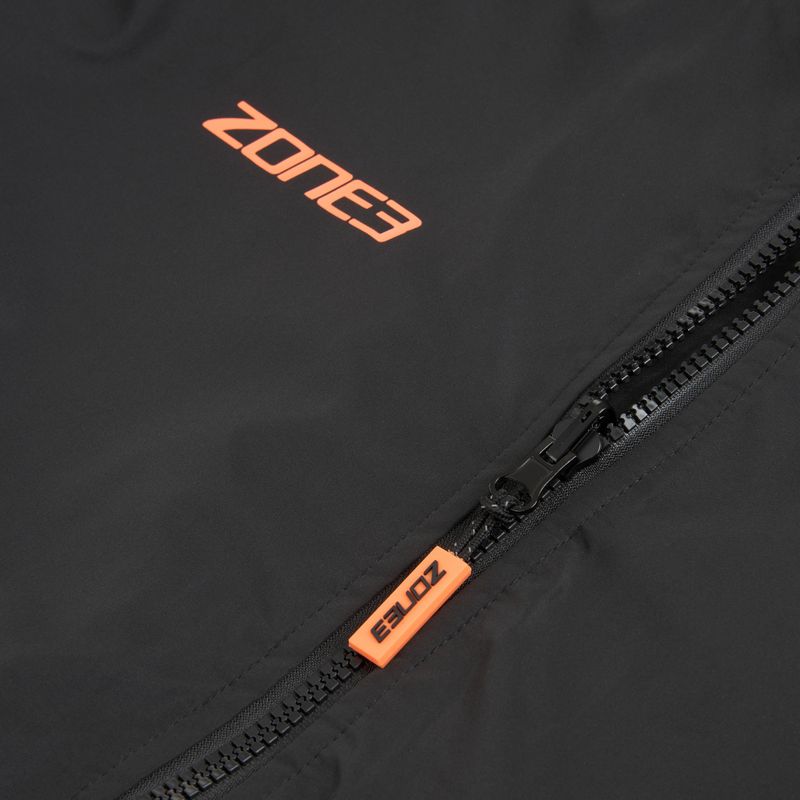 Kabát ZONE3 Recycled Robe Parka black/grey/orange 3