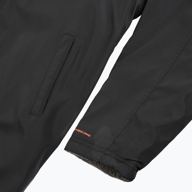 Kabát ZONE3 Recycled Robe Parka black/grey/orange 4