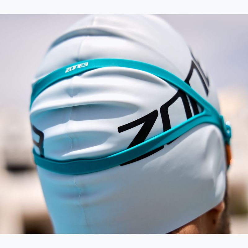 Plavecké brýle ZONE3 Attack teal/cream/cooper 9