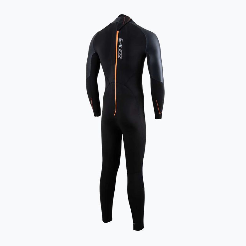 Pánský plavecký neopren ZONE3 Yulex Switch black/orange 2