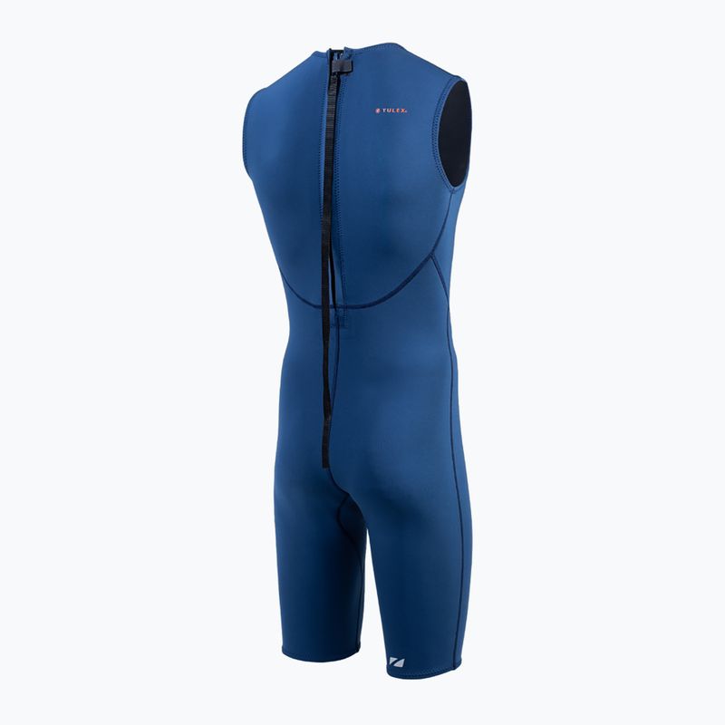 Pánský plavecký neopren ZONE3 Yulex Kneeskin 1,5 mm navy/silver 2