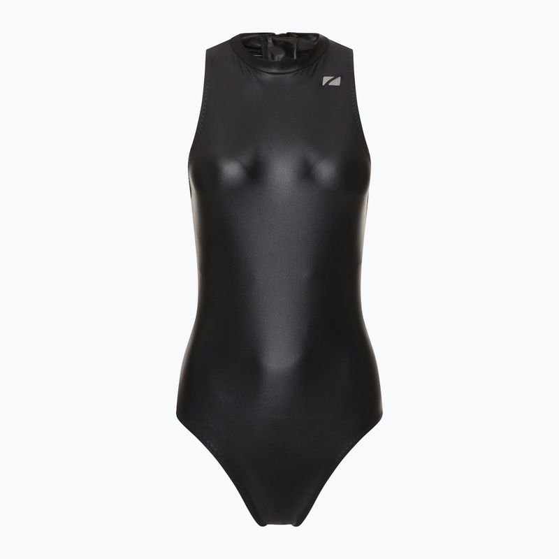 Dámské jednodílné plavky  ZONE3 OWS Ti+ Thermal High Neck black
