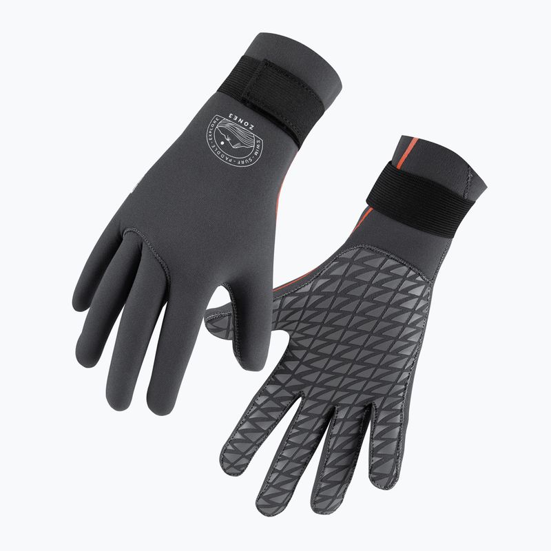 Neoprenové rukavice ZONE3 Active Flex Swim 3 mm grey/orange