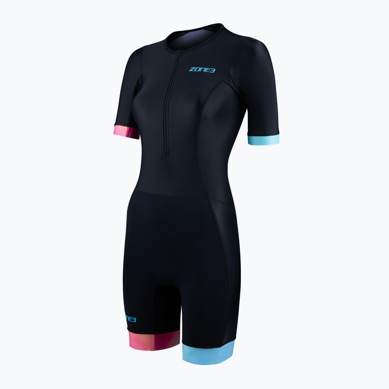 Dámský triatlonový oblek ZONE3 Activate+ Trisuit black/neon