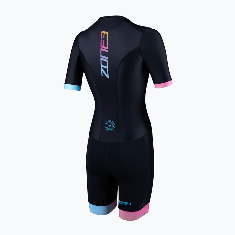 Dámský triatlonový oblek ZONE3 Activate+ Trisuit black/neon 2