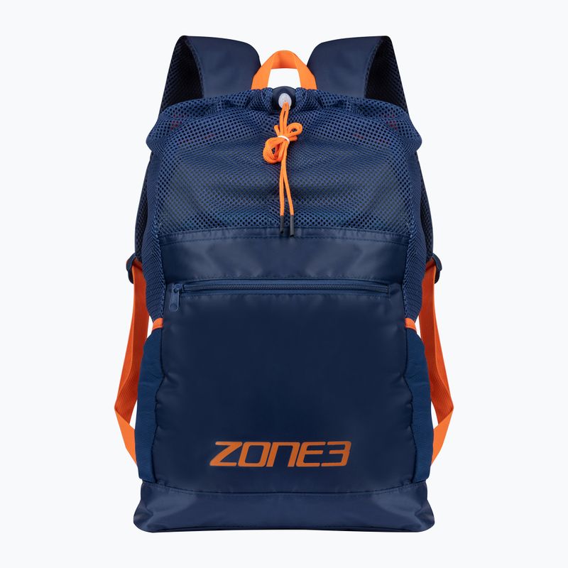 Plavecký batoh ZONE3 Large Mesh Training Bag navy/orange