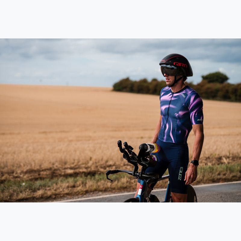 Pánská triatlonová kombinéza ZONE3 Activate+ Trisuit print 14