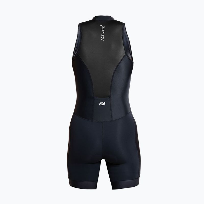 Dámský triatlonový dres ZONE3 Activate+ Sleeveless Trisuit black 2