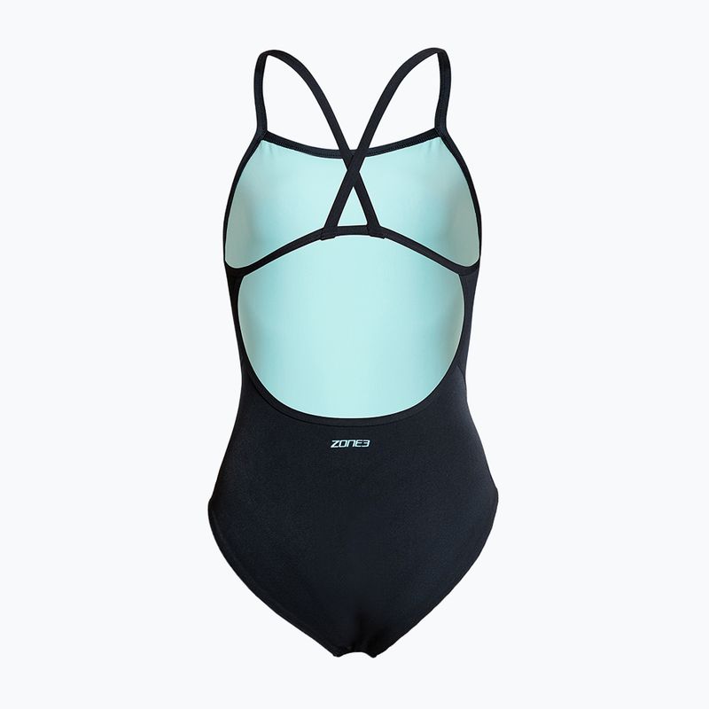 Dámské jednodílné plavky ZONE3 Strap Back black 2