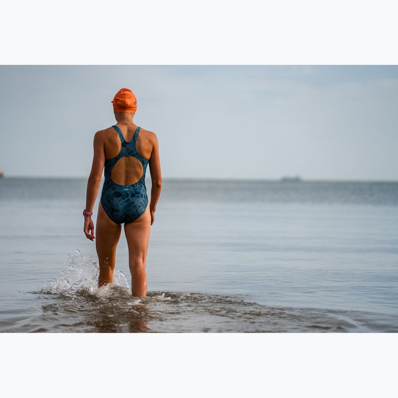 Dámské jednodílné plavky ZONE3 Classic teal tie-dye 8