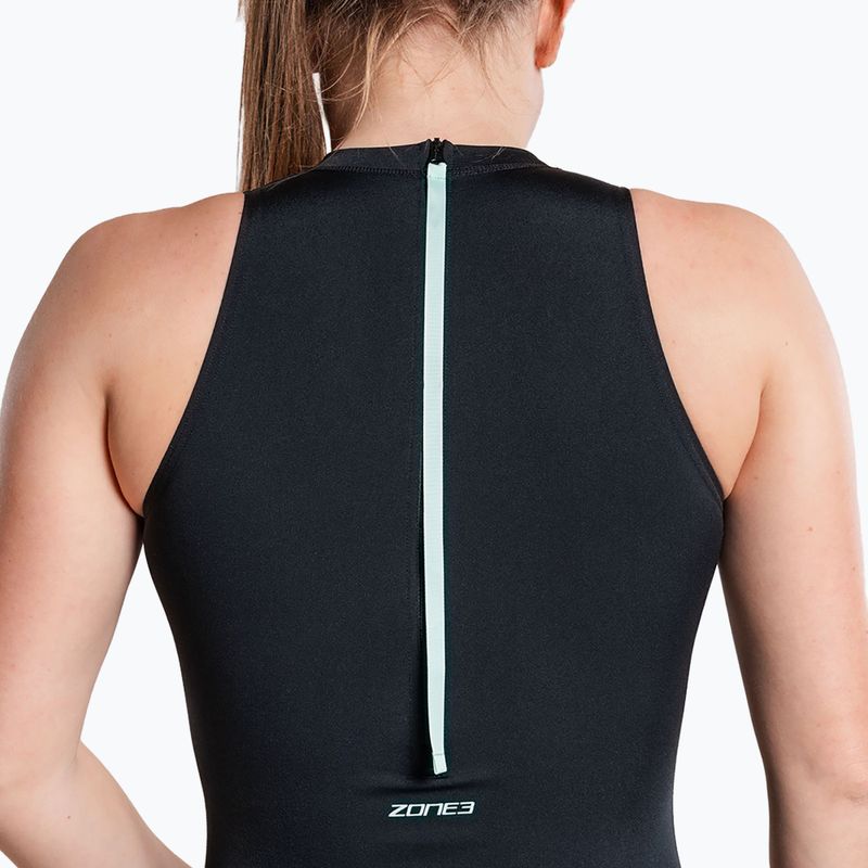 Dámské jednodílné plavky ZONE3 High Neck Costume black 7