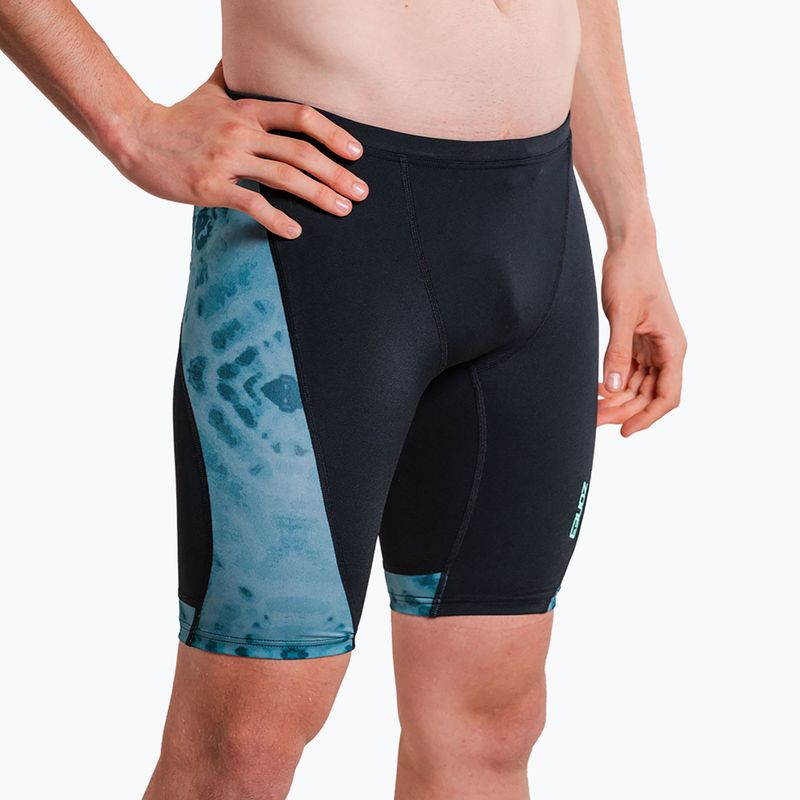 Pánské plavky ZONE3 Performance Speed teal tie dye 3