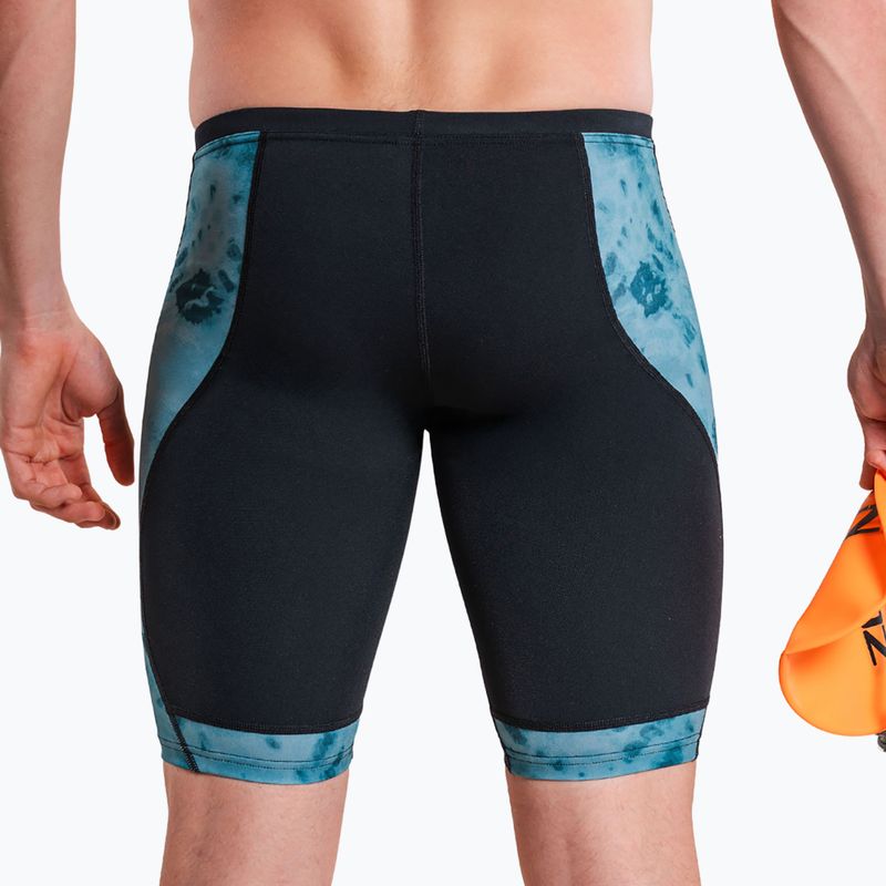 Pánské plavky ZONE3 Performance Speed teal tie dye 5