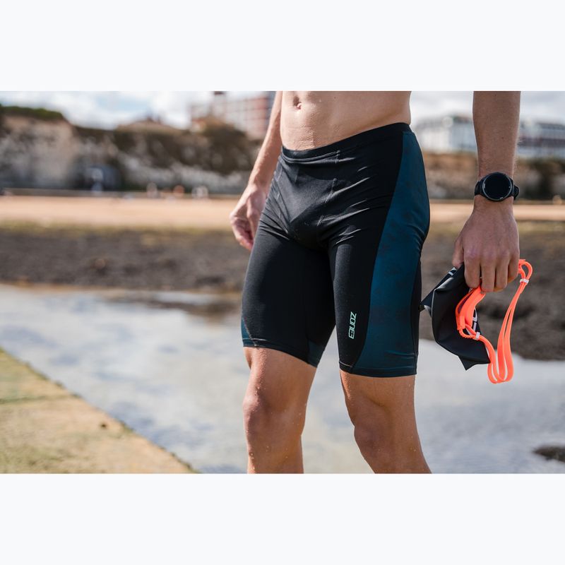 Pánské plavky ZONE3 Performance Speed teal tie dye 7