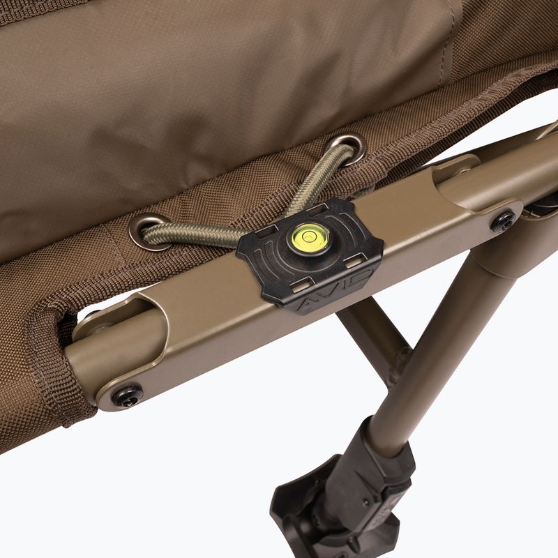 Kaprařská postel Avid Carp Benchmark Leveltech System hnědá A0440019 4