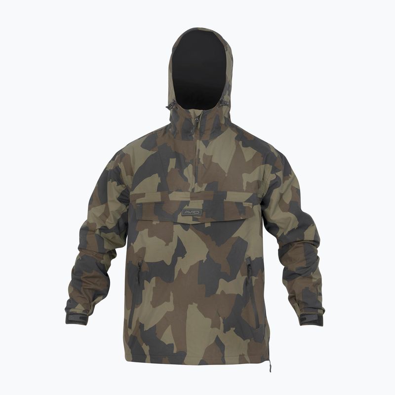 Pánská rybářská bunda Avid Ripstop Camo Pullover Green A0620202