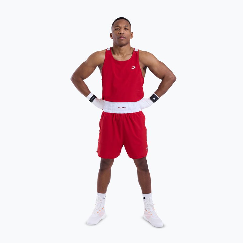 Pánské tričko na lezení Boxraw Stevenson V2 Tank red/white 2