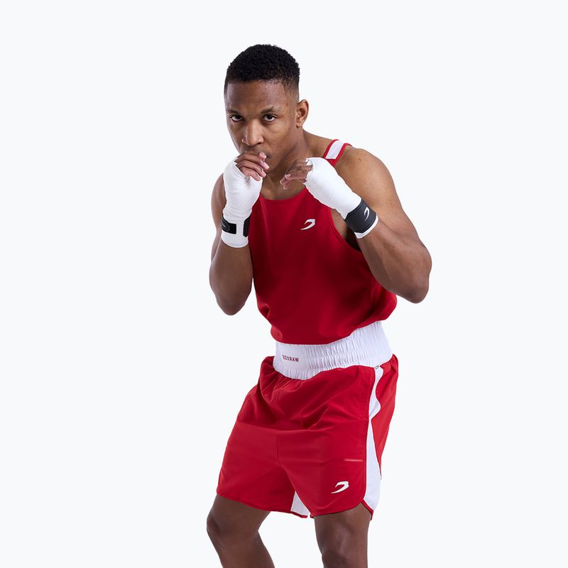 Pánské tričko na lezení Boxraw Stevenson V2 Tank red/white 4