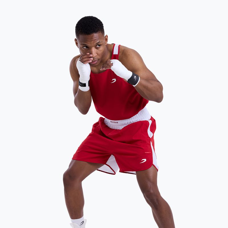 Pánské tričko na lezení Boxraw Stevenson V2 Tank red/white 5