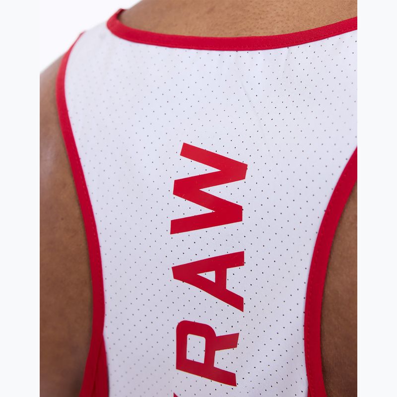 Pánské tričko na lezení Boxraw Stevenson V2 Tank red/white 10