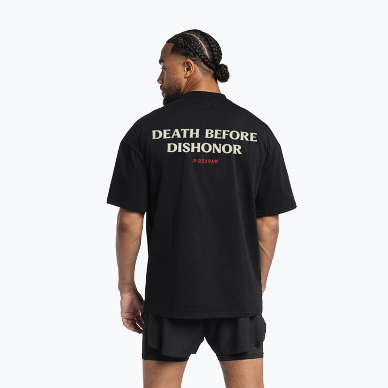 Pánské tričko na lezení BOXRAW Death Before Dishonor Oversized black 3