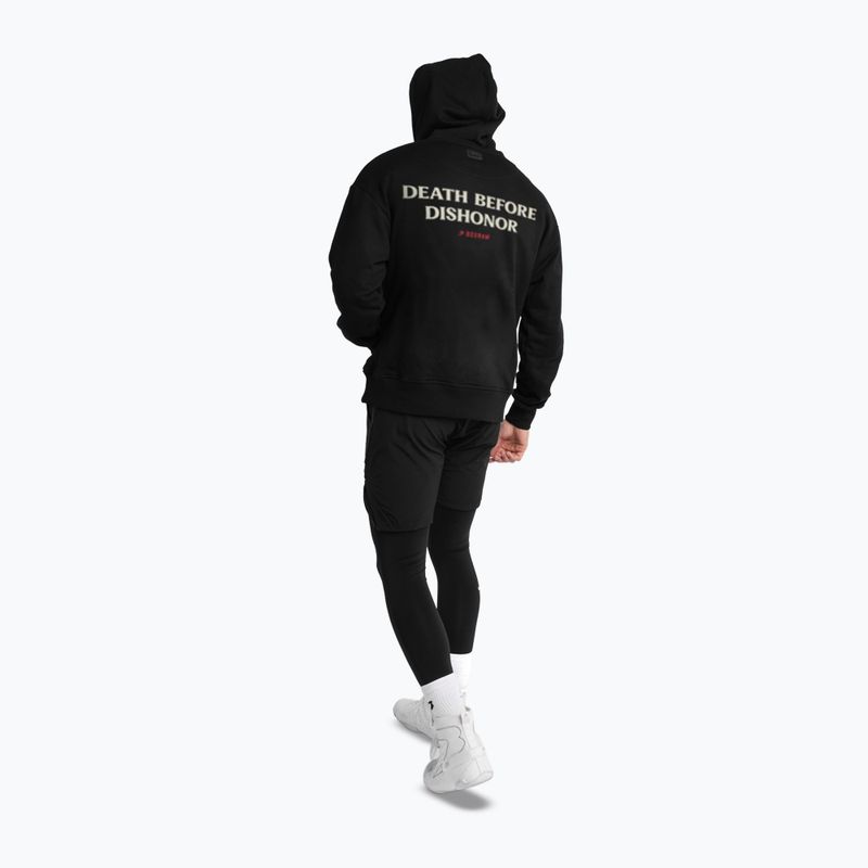 Pánská mikina BOXRAW Death Before Dishonor Oversized Hoodie black 5