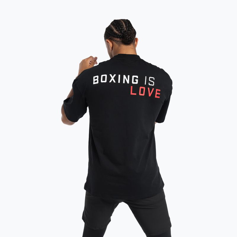 Pánské tričko na lezení Boxraw Boxing is Love Oversized Black 3