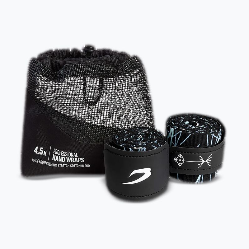 Bandáže na box BOXRAW Dyscyplined Thought Hand Wraps 450 cm black 4