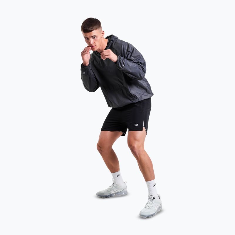 Pánská mikina BOXRAW Genaro Oversized Windbreaker Hoodie charcoal 2