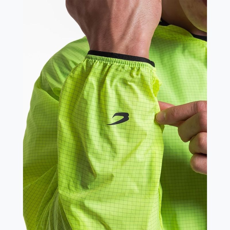Pánská větruodolná bunda BOXRAW Genaro Oversized Windbreaker Hoodie neonově žlutá 9