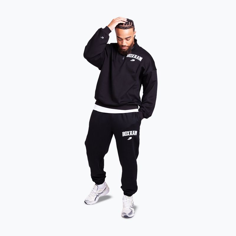 Pánská mikina BOXRAW East Street 1/4 Zip black 2