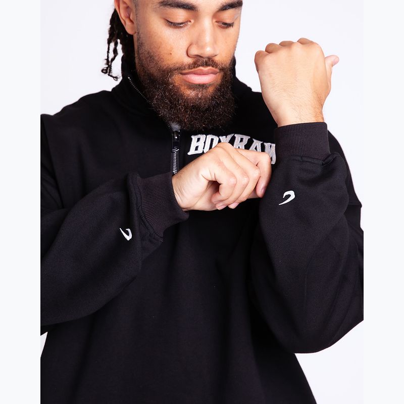 Pánská mikina BOXRAW East Street 1/4 Zip black 8