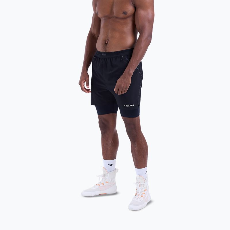 Pánské tréninkové šortky BOXRAW Sparring Club 2-in-1 black 4