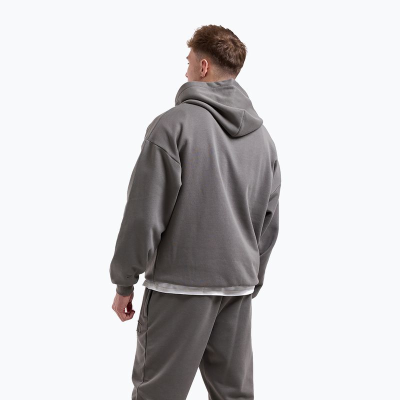 Pánská mikina BOXRAW East Street Hoodie distressed grey 3