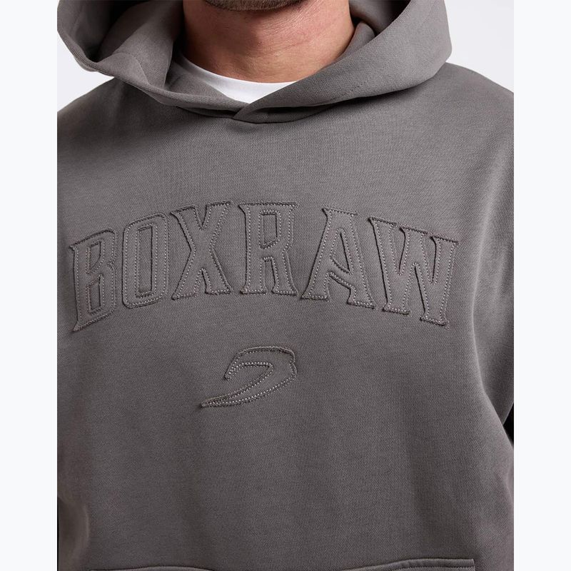 Pánská mikina BOXRAW East Street Hoodie distressed grey 6