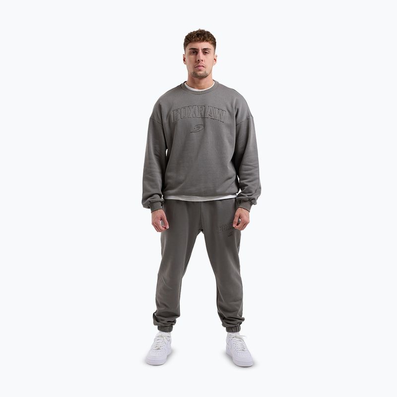 Pánská mikina Boxraw East Street Sweatshirt distressed grey 2