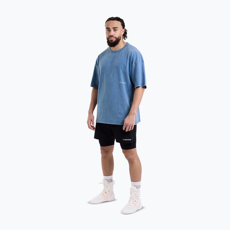 Pánské triko BOXRAW Sparring Club Oversized washed baby blue 2