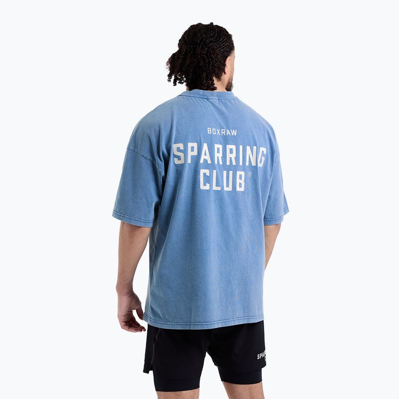 Pánské triko BOXRAW Sparring Club Oversized washed baby blue 3