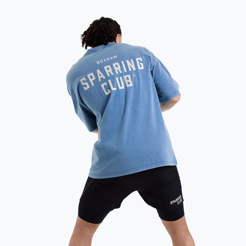 Pánské triko BOXRAW Sparring Club Oversized washed baby blue 6