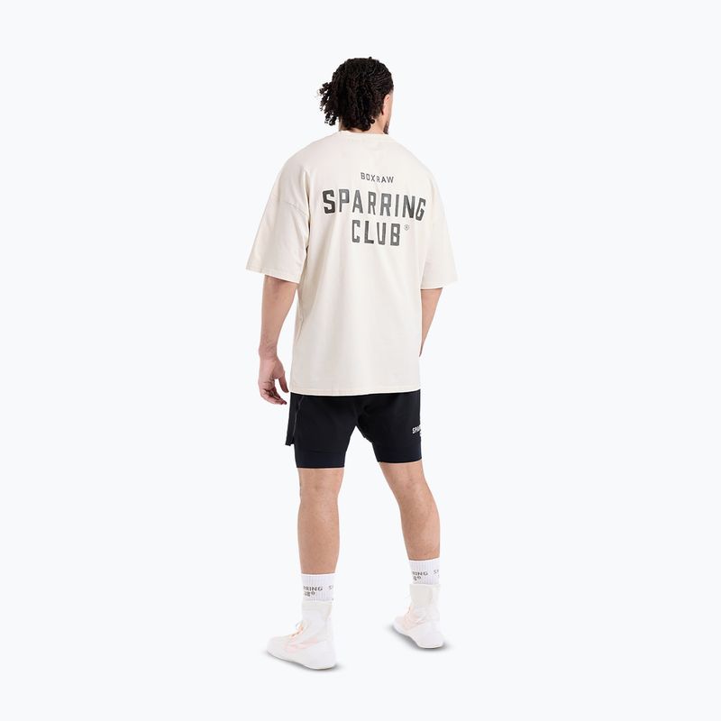 Pánské triko BOXRAW Sparring Club Oversized washed beige 3