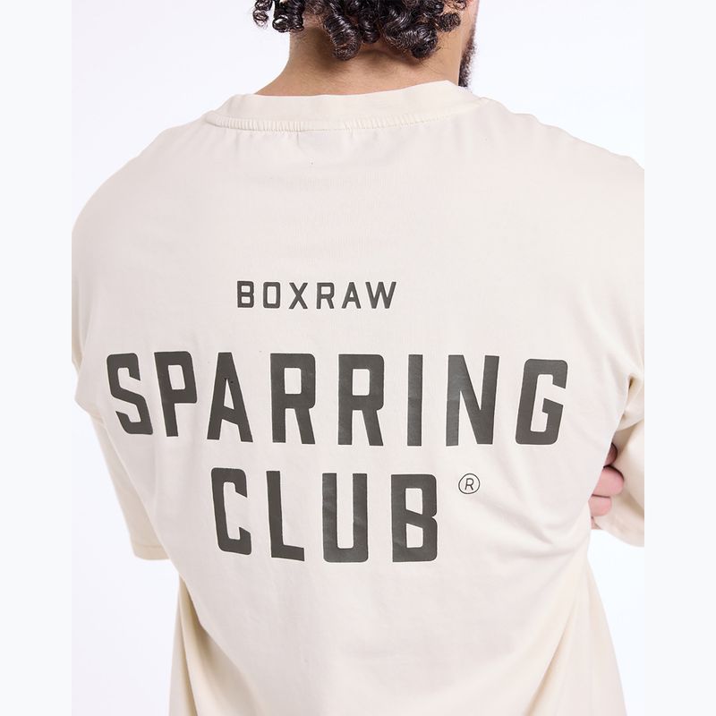 Pánské triko BOXRAW Sparring Club Oversized washed beige 9